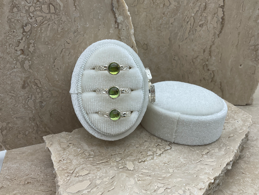 Adjustable Peridot Ring