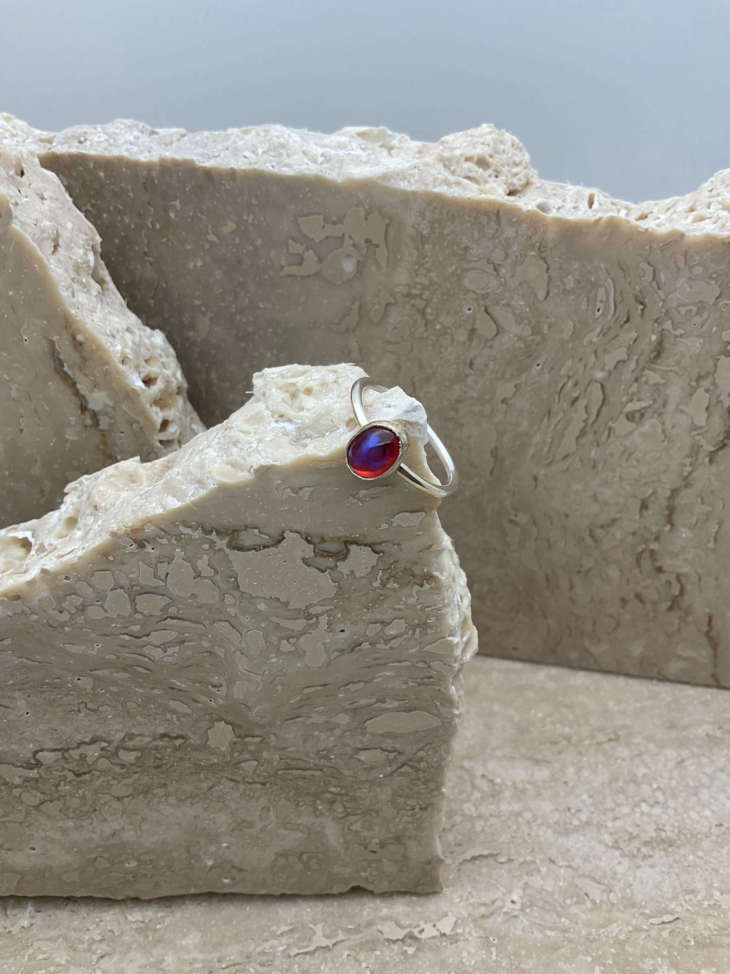 Fire Opal - size 6.5