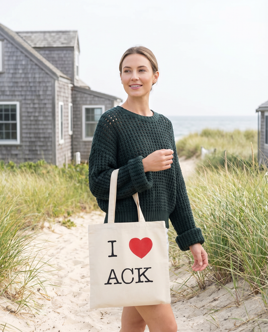 I ❤️ ACK Tote Bag