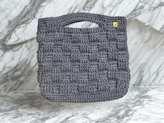 Basket Weave Handle Bag