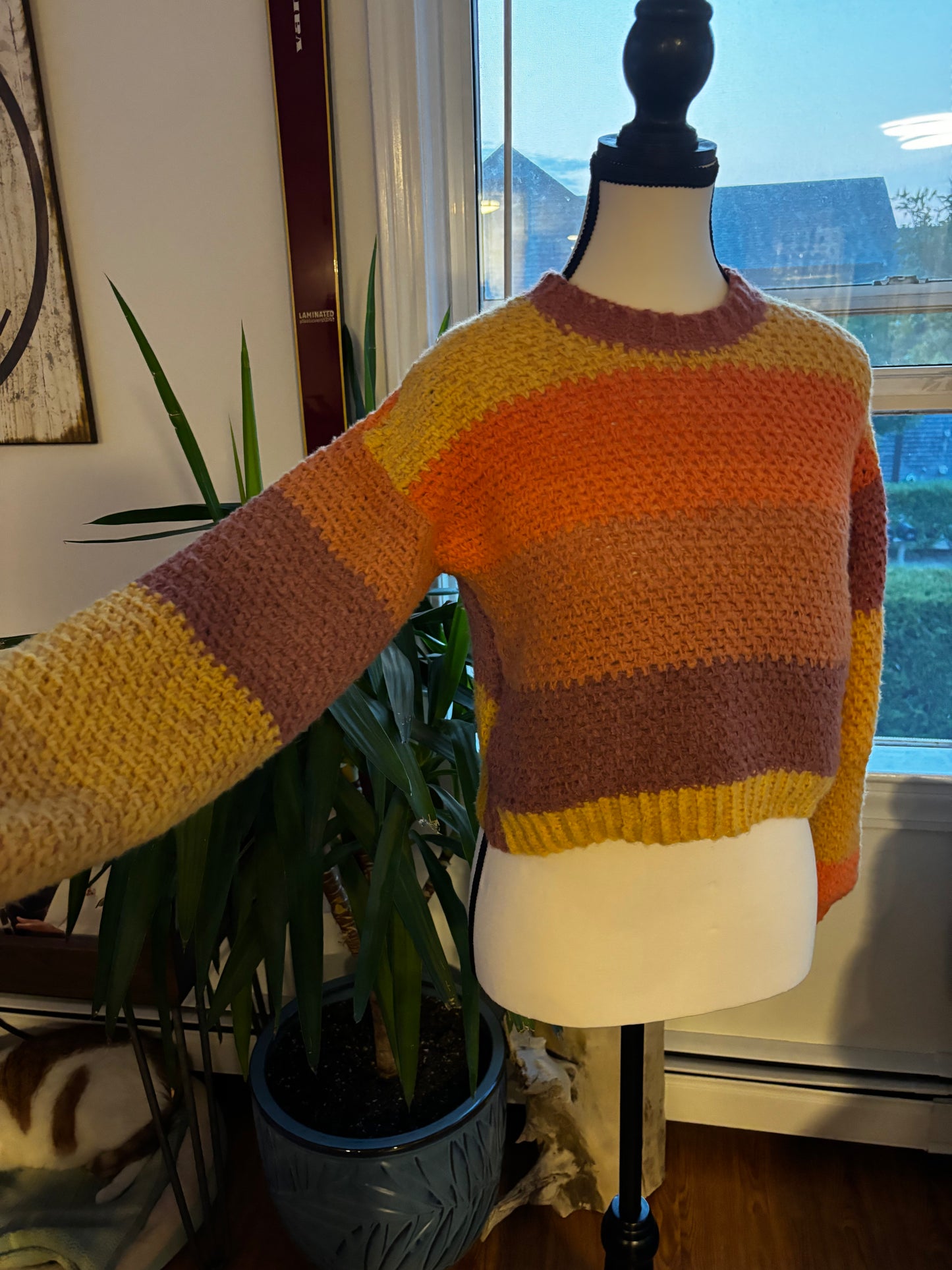 Sunburst Linen Stitch Sweater