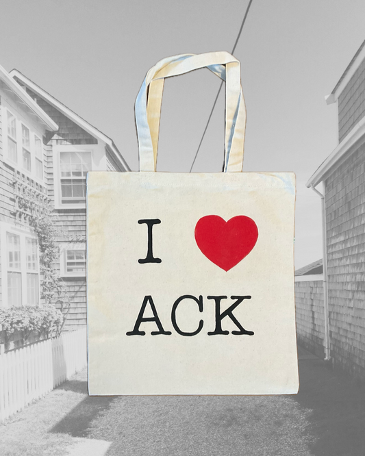 I ❤️ ACK Tote Bag
