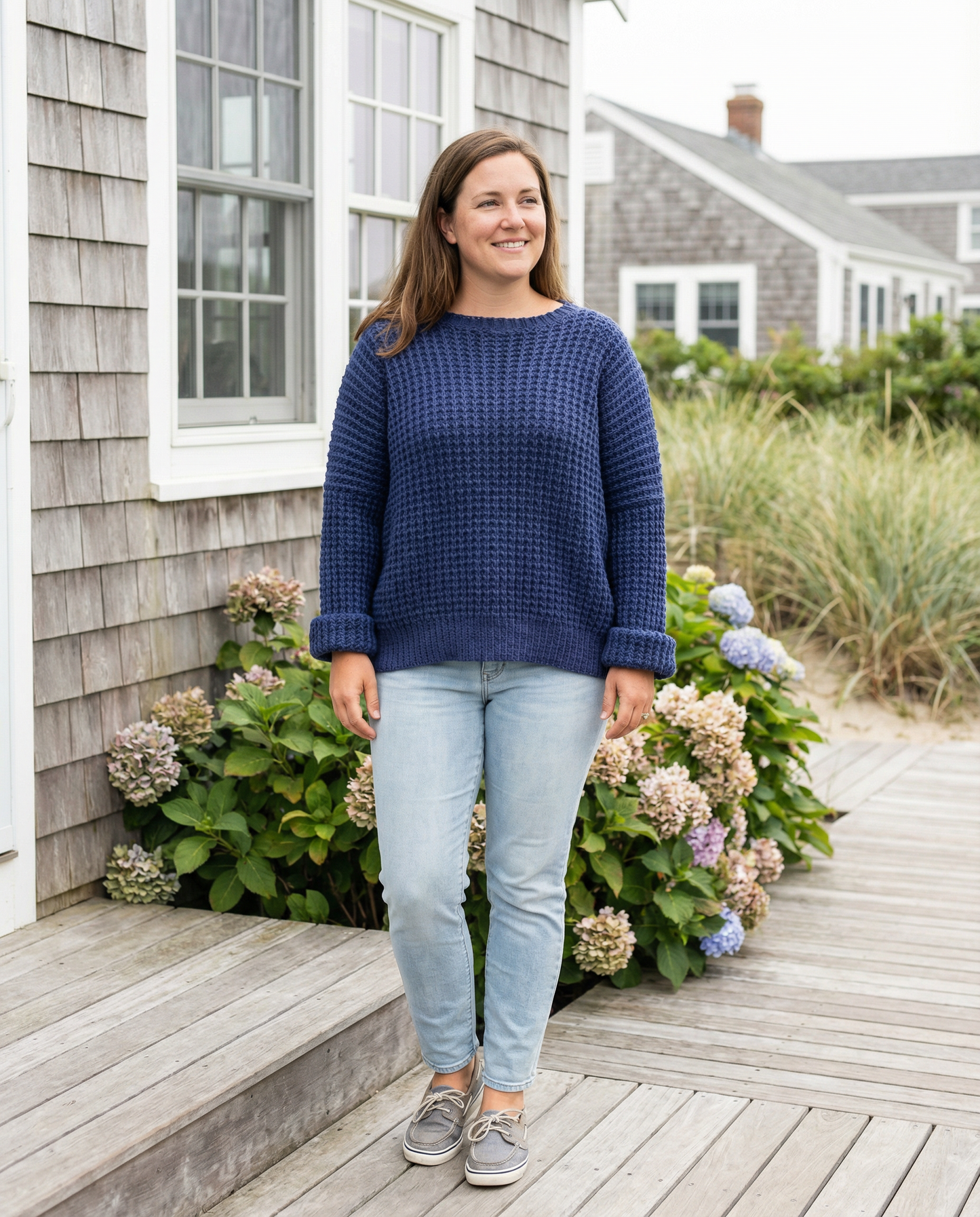 Made to Order - Waffle Stitch Sweater 100% Cotton - 5 Colors