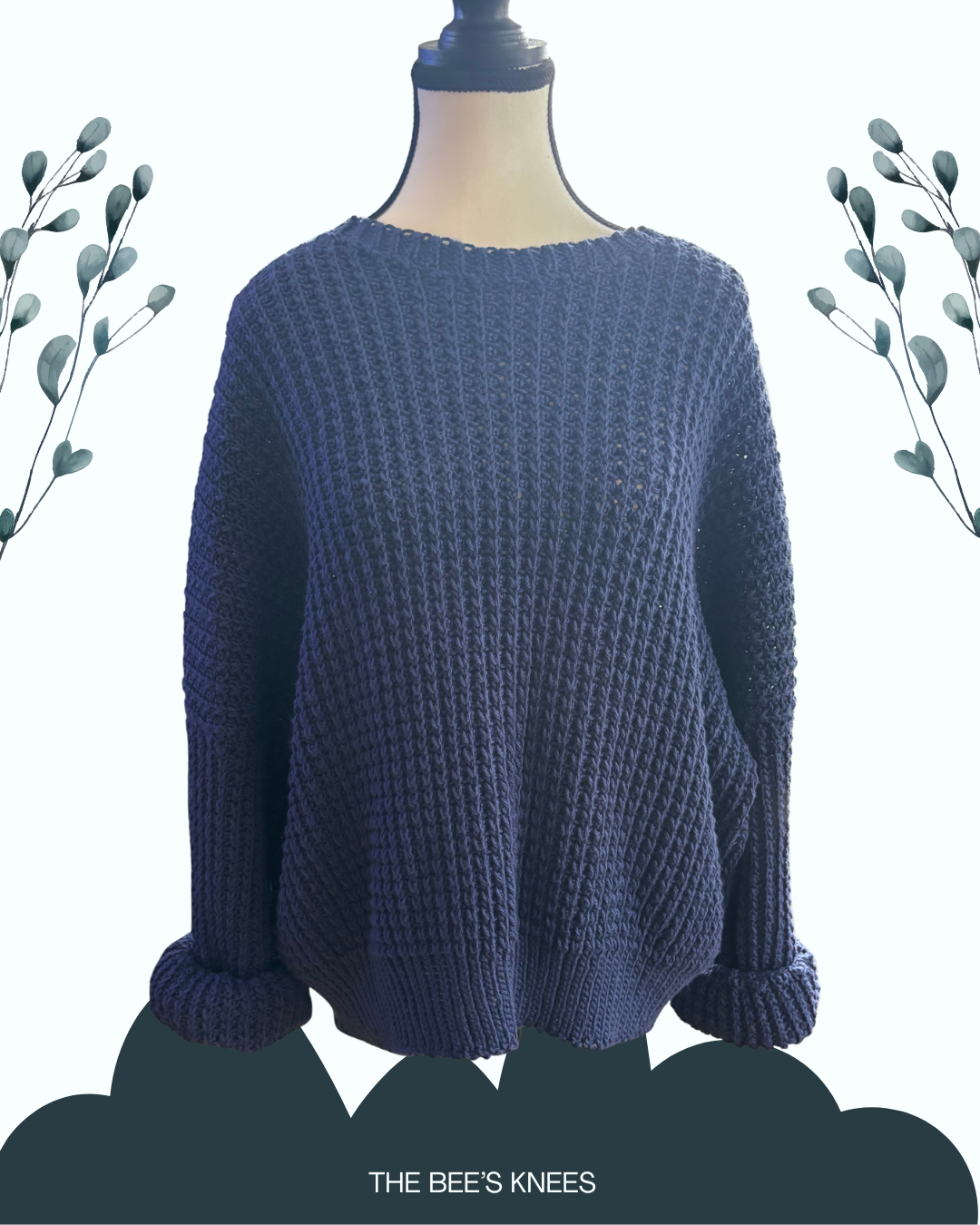 Made to Order - Waffle Stitch Sweater 100% Cotton - 5 Colors